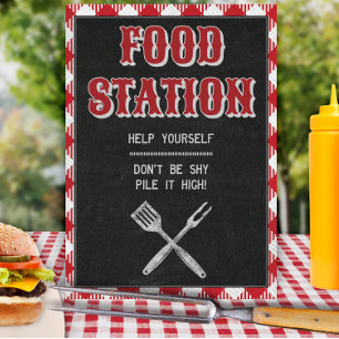 8 x 10-bäckenskylt med bak-födelsedag i Station Bo Poster