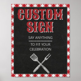 8 x 10-bänksskylt med bak-födelsedag Anpassningsba Poster