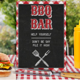 8 x 10 BBB-bak-födelsedag BBQ-tecken Pub Bord Poster