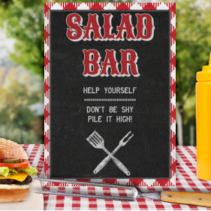 8 x 10 BBB-brädfödelsedag Salad Pub Bord-skylt Poster