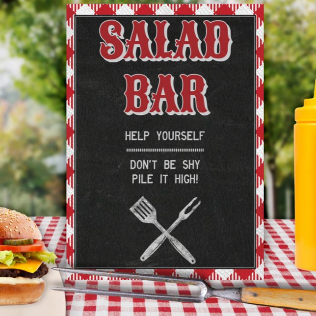 8 x 10 BBB-brädfödelsedag Salad Pub Bord-skylt Poster (Skapare uppladdad)