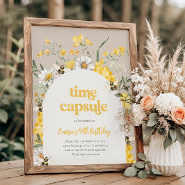 8 x 10 Bee Birthday Time Capsule-tecken