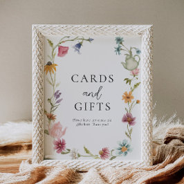 8 x 10-Blommigtars tea-kort och presentkort