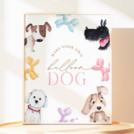 8 x 10 marionett Tass-ty - gör en Hund av ballonge