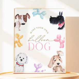 8 x 10 marionett Tass-ty - gör en Hund av ballonge