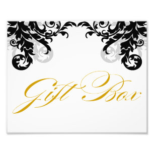 8 x 10 Mourish Bröllop Gift Box-tecken för ramning Fototryck