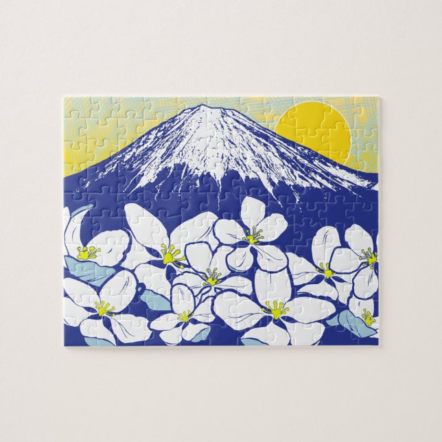 8 x 10 Mt Fuji Puzzle for Colorblind People Pussel (Horisontell)