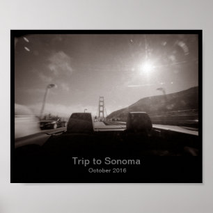 8 x 10 - Roadtrip to Sonoma Poster