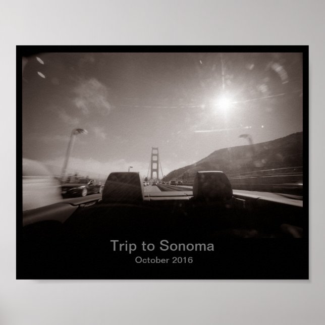 8 x 10 - Roadtrip to Sonoma Poster (Framsidan)