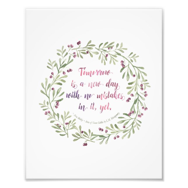 8 x 10 Skriv ut - bilaga till Gröntens Gables-bud Fototryck (Framsidan)