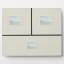 8 x 10 Tabletop Plaque - 3 Bilder Grund Pano