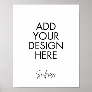 8 x 10-tums Anpassningsbar Skriv ut Poster