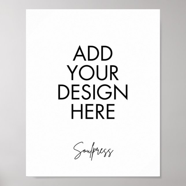 8 x 10-tums Anpassningsbar Skriv ut Poster (Framsidan)