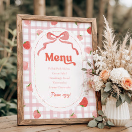 8 x 10-tums Berry Menu-tecken