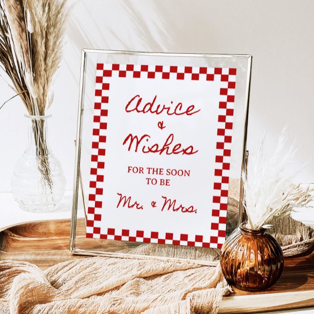 8 x 10-tums handskriven Möhippa för råd och Önskem Poster (Skapare uppladdad)