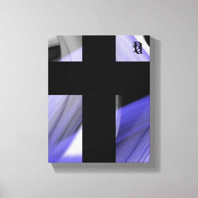 8 x 10-tums Lavender Måne Trend Abstrakt Art Viole Canvastryck (Framsida)