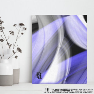 8 x 10-tums Lavender Måne Trend Abstrakt Art Viole Canvastryck