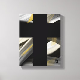 8 x 10-tums Trend Abstrakt Art Canvas Black White