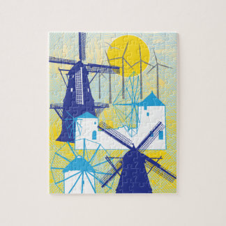 8 x 10 väderkvarnar för färgblinda pussel