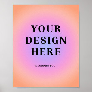 8 x 10 Vertikal tryckt konst Poster