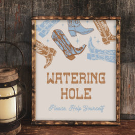 8 x 10 Western Watering Hål-tecken