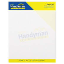 8 x 11-tums Handyman Business Anpassningsbar Logot