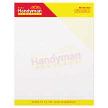 8 x 11-tums Handyman Business Anpassningsbar Logot