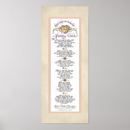 8 x 20 Bygg ett friskt barn, Avstånd Rosa Poster