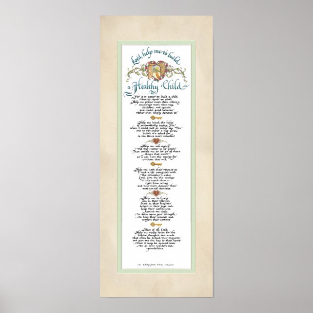 8 x 20 Bygg ett friskt barn, ett vattenlevande par Poster (Framsidan)