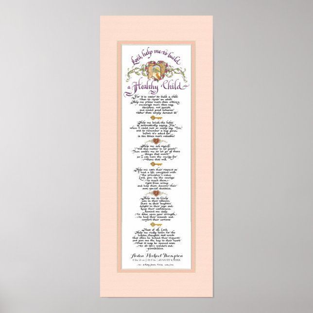 8 x 20 Bygg ett friskt barn, ett vattenlevande par Poster (Framsidan)