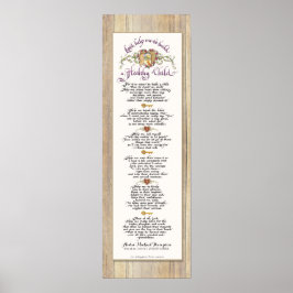 8 x 24 Bygg ett friskt barn - Barn Wood Fence Poster