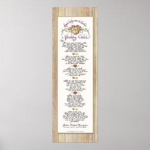 8 x 24 Bygg ett friskt barn - Barn Wood Fence Poster