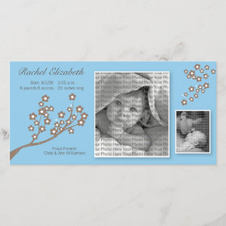 8 x 4 Gren Design Birkeland Blue/Brown Meddelande