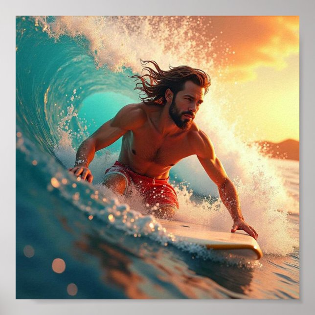 8 x 8-kvadratisk Poster (Framsidan)