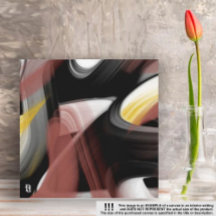 8 x 8 tum Trend Abstrakt Art Black White Powdery