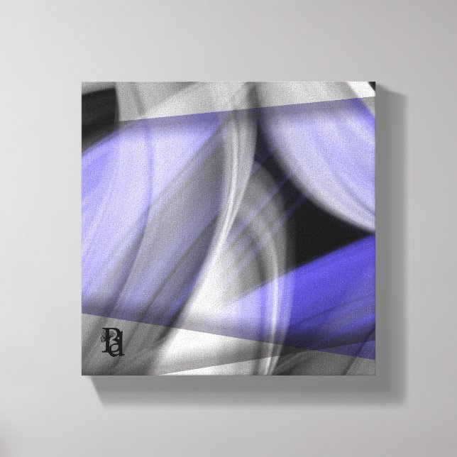 8 x 8-tums Lavender Måne Trend Abstrakt Art Violet Canvastryck (Framsida)