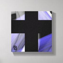 8 x 8-tums Lavender Måne Trend Abstrakt Art Violet Canvastryck