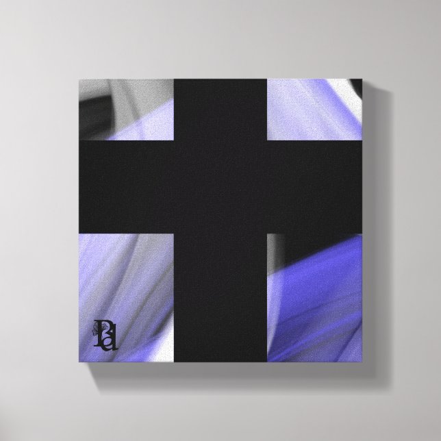 8 x 8-tums Lavender Måne Trend Abstrakt Art Violet Canvastryck (Framsida)