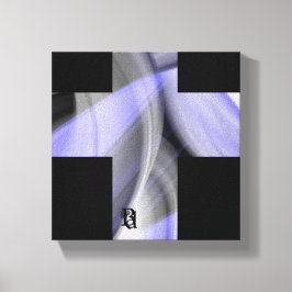 8 x 8-tums Lavender Måne Trend Abstrakt Art Violet Canvastryck