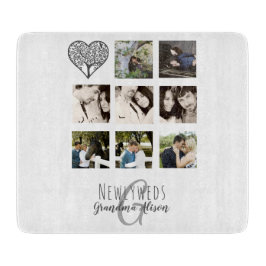 8 x PHOTO COLLAGE Newlyweds Personlig BRÖLLOP