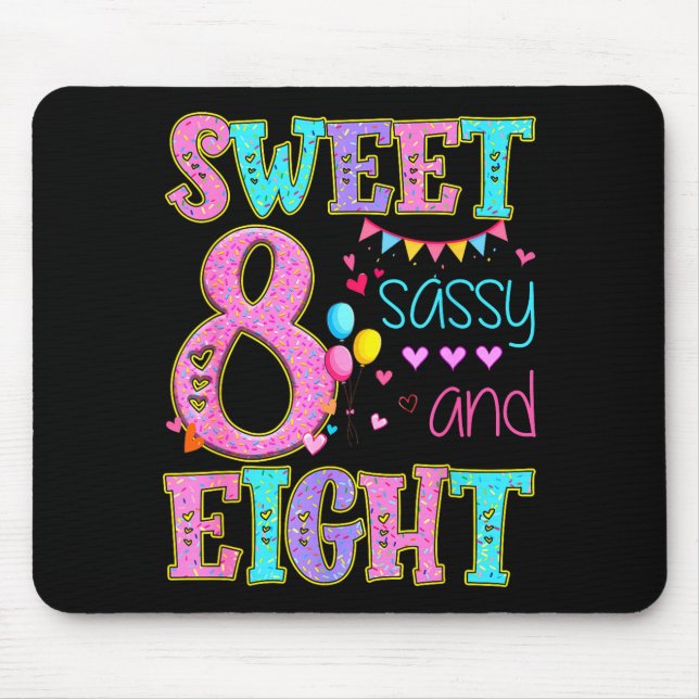 8 Years Old Sweet Sy And Eight Birthday Girl Donut Musmatta (Framsidan)