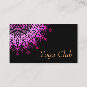 8. Yoga Centre, yoga, sport, Golden mandala Visitkort