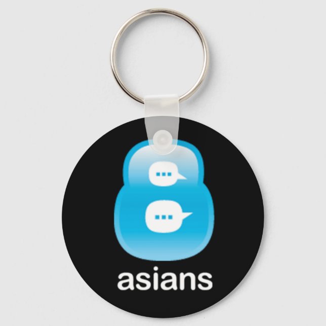 8Asians Black Keychain Nyckelring (Framsida)