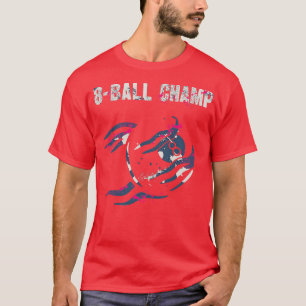 8Boll Champion Billiards Snooker Player T Shirt