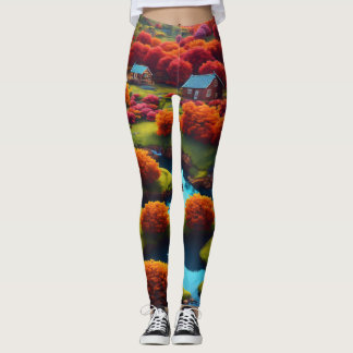 "8K 3D AMOLED Nature Tapet + Upscale 5x Leggings