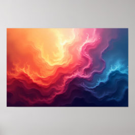 8K Abstract Visions: Modern Textures & Fluid Art Poster