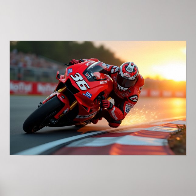 8K MotoGP Elite: High-Velocity Superbike Digital A Poster (Framsidan)
