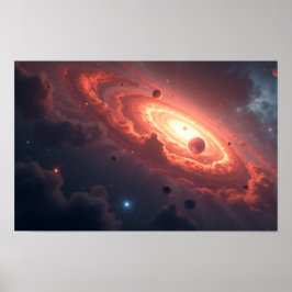 8K Multiverse Horizons: Vintergatan & Parallella D Poster