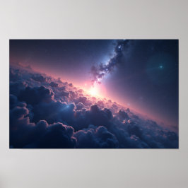 8K Multiverse Horizons: Vintergatan & Parallella D Poster