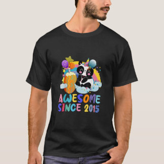 8Th 8 Panda Awesome Since 2015 Ns T Shirt
